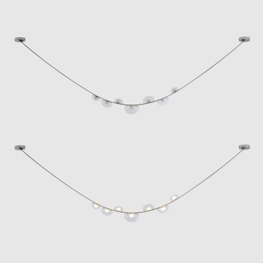 Светильник подвесной Crystal Lux BOSQUE SP7 L3000 GREY/TRANSPARENT