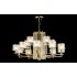 Люстра Crystal Lux NICOLAS SP-PL10+5 GOLD/WHITE