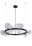 Люстра Crystal Lux AGATA SP15 V2 BLACK/TRANSPARENTE
