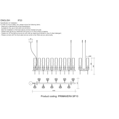 Люстра Crystal Lux PRIMAVERA SP10 CHROME