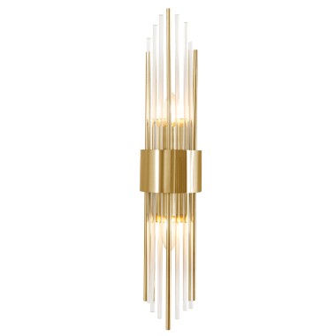 Бра Crystal Lux ATENTO AP2 BRASS/TRANSPARENTE