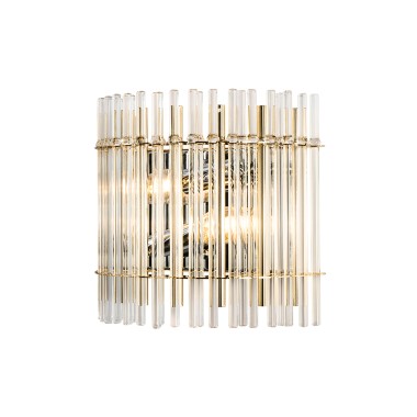 Бра Crystal Lux AURELIO AP2 GOLD+CHROME/TRANSPARENT