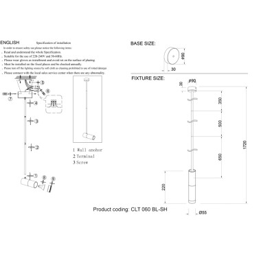 Декоративное кольцо Crystal Lux CLT 060_02 BL-SH