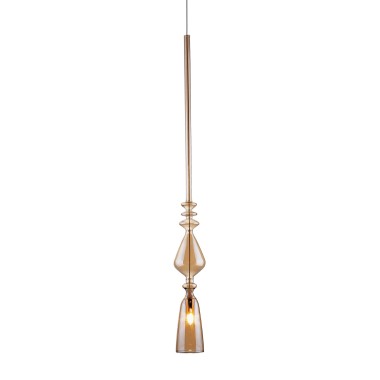 Светильник подвесной Crystal Lux LUX NEW SP1 B AMBER