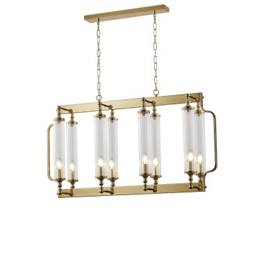 Люстра Crystal Lux TOMAS SP8 L1000 BRASS