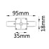 Соединитель линейный (однофазный) Crystal Lux CLT 0.211 01 WH