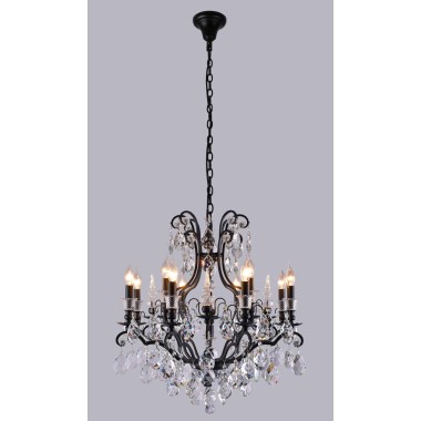 Люстра Crystal Lux MAGNIFICO SP13 BLACK/TRANSPARENT