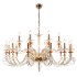 Люстра Crystal Lux CATARINA SP12+6 V2 GOLD/TRANSPARENT-COGNAC