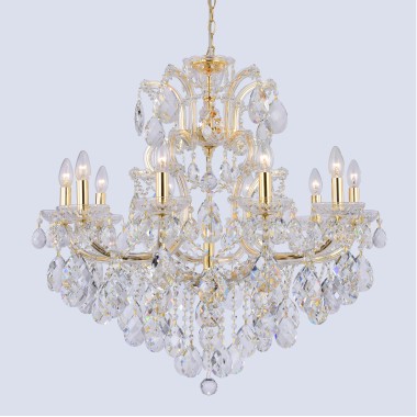 Люстра Crystal Lux ISABEL SP11 GOLD/TRANSPARENT