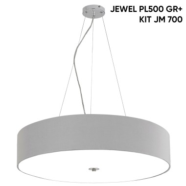 Светильник потолочный Crystal Lux JEWEL PL700 GR