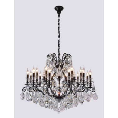 Люстра Crystal Lux MAGNIFICO SP19 BLACK/TRANSPARENT