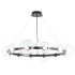 Люстра Crystal Lux BOSQUE SP12 BLACK/TRANSPARENT