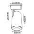 Cветильник трековый однофазный Crystal Lux CLT 0.31 006 40W BL