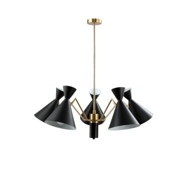 Люстра Crystal Lux JOVEN SP5 GOLD/BLACK