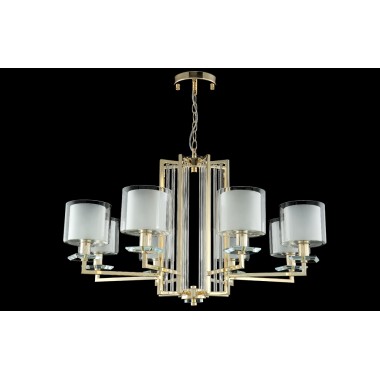 Люстра Crystal Lux NICOLAS SP-PL8 GOLD/WHITE