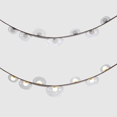 Светильник подвесной Crystal Lux BOSQUE SP7 L3000 BROWN/TRANSPARENT