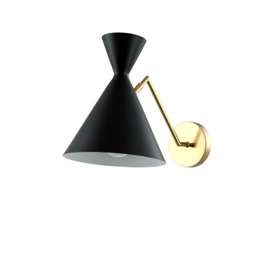 Бра Crystal Lux JOVEN AP1 GOLD/BLACK