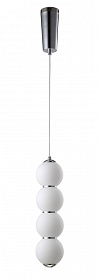 Светильник подвесной Crystal Lux DESI DESI SP4 CHROME/WHITE - фото и цены