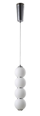 Светильник подвесной Crystal Lux DESI DESI SP4 CHROME/WHITE - фото и цены