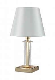 Настольная лампа Crystal Lux NICOLAS NICOLAS LG1 GOLD/WHITE - фото и цены